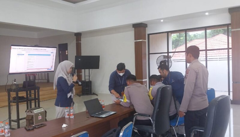 Optimalisasi Ketahanan Pangan, Polres Pulang Pisau Latih Operator Aplikasi Fasih Bersama BPS