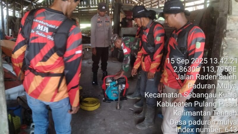 Personil Polsek Sebangau Kuala bersama Instansi terkait gencar melakukan patroli dan berikan sosialisai larangan Membakar Hutan atau lahan kepada Masyarakat