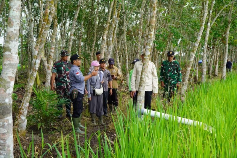 Dandim 1208/Sambas Laksanakan Pendampingan Tim BPK RI Tinjau Hasil Pengerjaan Oplah Tahun 2024
