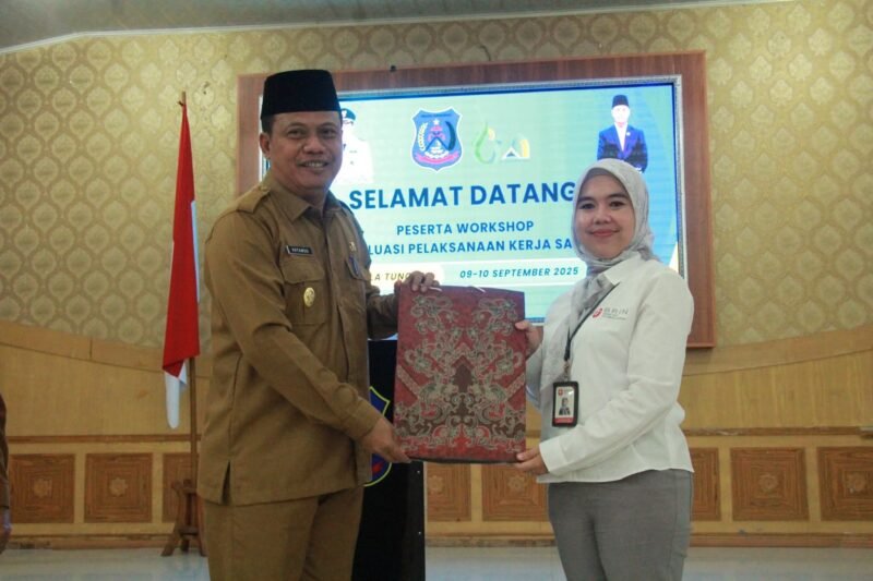 Wabup Katamso secara resmi membuka Workshop Evaluasi, foto: redaksi/Arijal