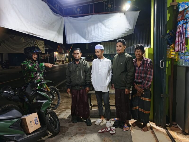 Babinsa Koramil 1008-05/Kelua-Muara Harus Gelar Patroli, Ajak Warga Aktifkan Poskamling