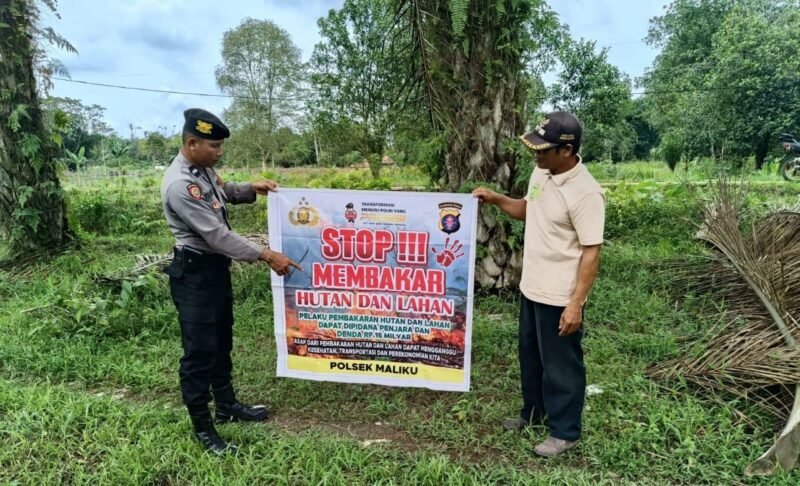 Sambang ke Masyarakat, Personel Polsek Maliku Lakukan Sosialisasi dan Imbauan