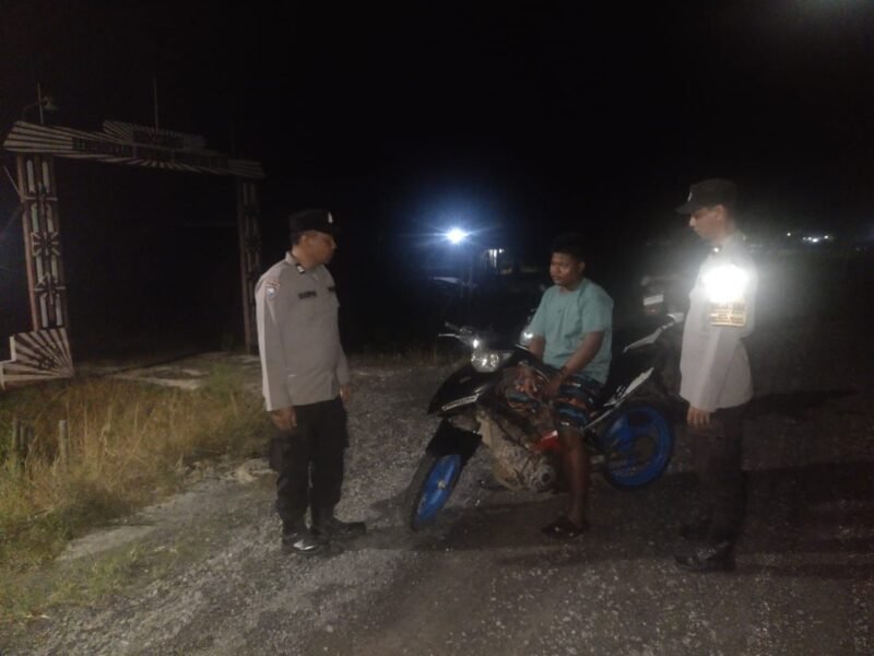 Polsek sebangau kuala gencarkan giat KRYD dimalam hari
