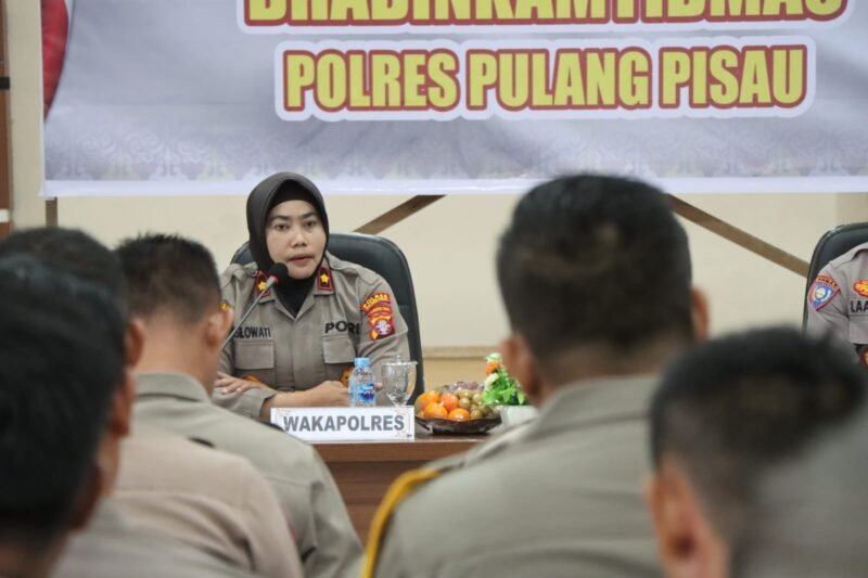 ANEV Kinerja Bhabinkamtibmas Digelar, Wakapolres Pulang Pisau Dorong Peningkatan Peran Pembinaan Masyarakat