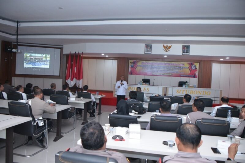Polda Jatim Gelar Coaching Clinic di Polres Situbondo,(Foto: redaksi/bib gila
