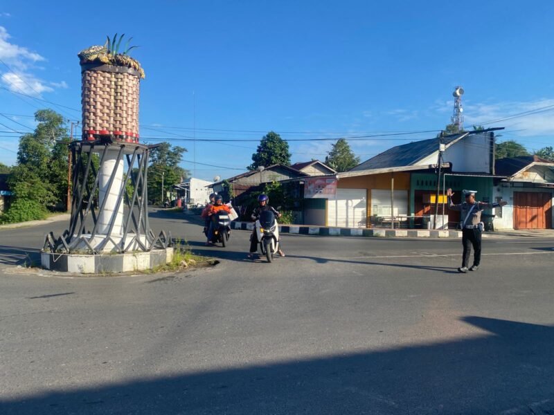Satlantas Polres Pulang Pisau Gelar Pengaturan Pagi dan Giat Simpatik, Wujudkan Lalu Lintas Tertib dan Humanis