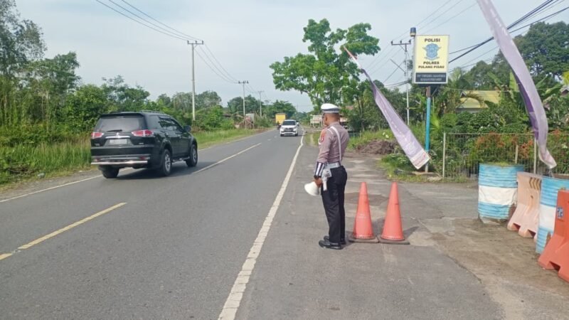 Himbau Kamseltibcarlantas, Satlantas Lakukan Penling di Kota Pulang Pisau