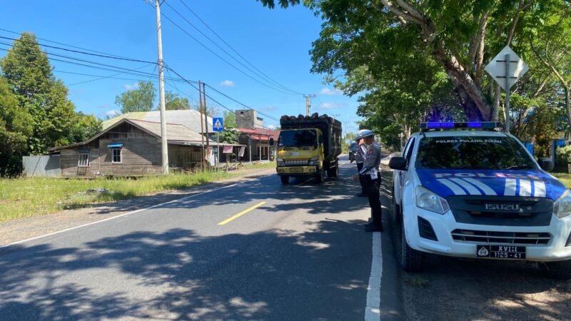 Sat Lantas Polres Pulang Pisau Laksanakan Patroli KTL dan Pencegahan Laka Lantas di Daerah Rawan