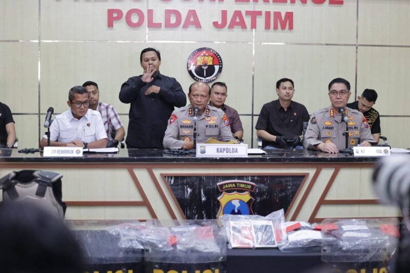 Polda Jatim Ungkap Ratusan Pelaku Aksi Anarkis di 10 Kota, foto, redaksi/bib