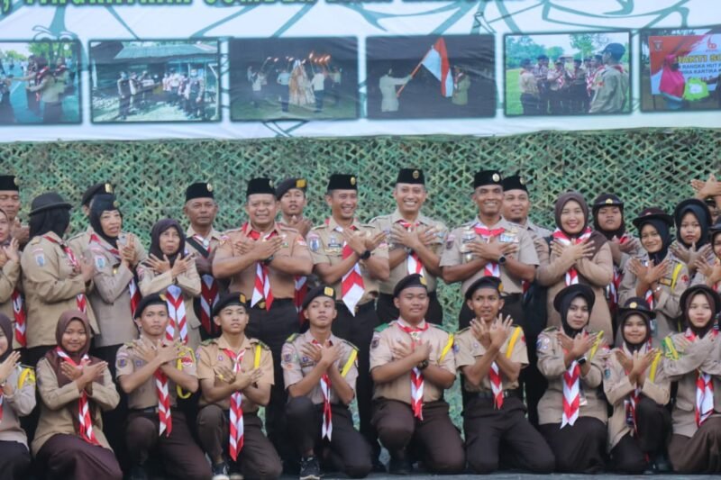 Paban 3 Sterad Buka Perkemahan Saka Wira Kartika di Kalimantan Selatan