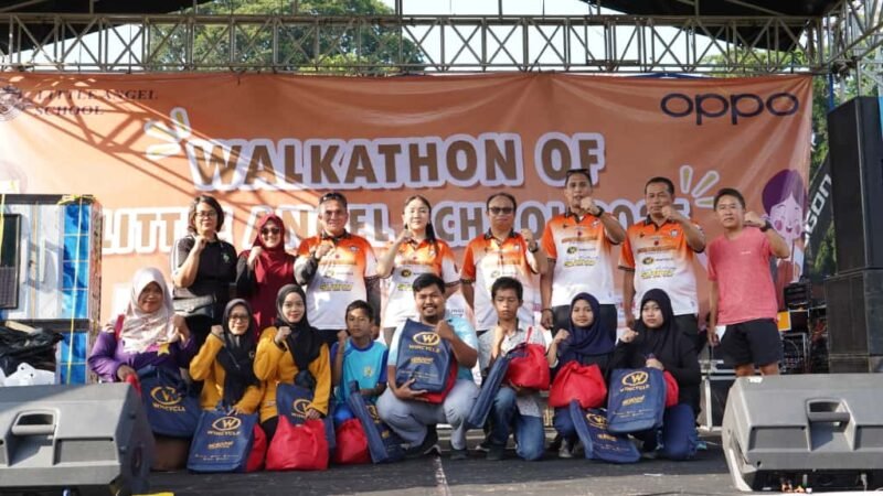 Foto: Walkathon Little Angel School Meriahkan Peringatan Haornas, 2025 Di Blitar