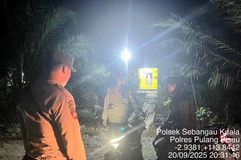 Polsek Sebangau Kuala laksanakan kegiatan KRYD di wilayah kecamatan Sebangau Kuala.