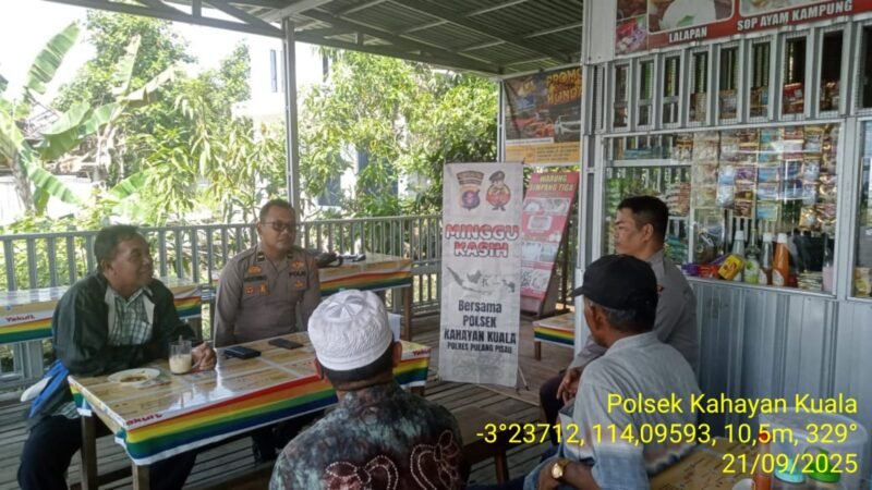 Gelar Minggu Kasih, Polsek Kahayan Kuala dengarkan Keluhan dan Harapan Masyarakat Desa Bahaur Tengah Kec.Kahayan Kuala