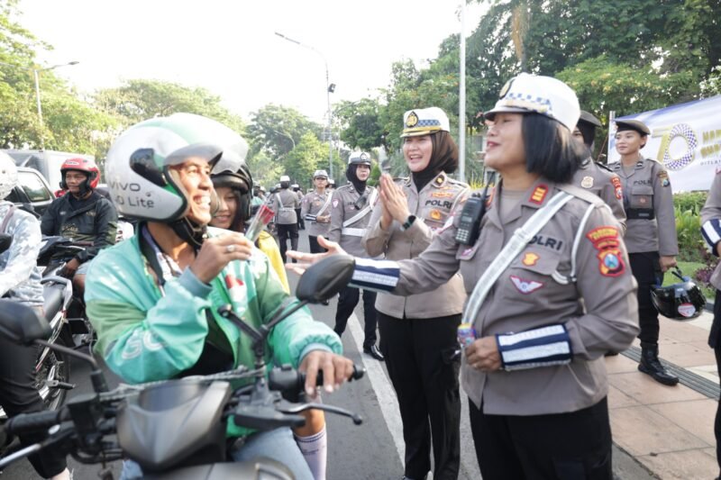 Polwan Polda Jatim, Peringati Hari Jadi Polisi Wanita ke 77, Foto: redaksi/bib