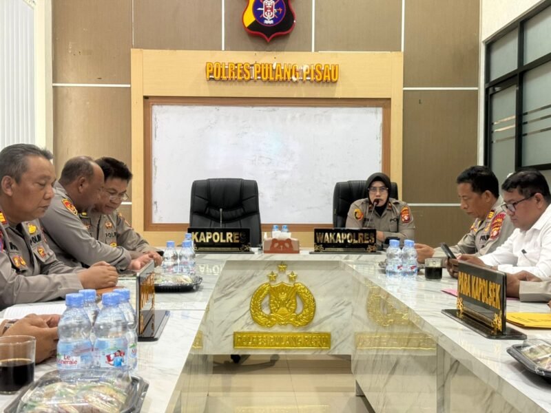 Wakapolres Pulang Pisau Soroti Makan Bergizi Gratis (MBG) hingga Ancaman Karhutla dan Banjir dalam Anev Sitkamtibmas