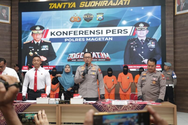 Polres Magetan Amankan 11 Pelaku Tersangka Narkoba dalam Operasi Tumpas Semeru 2025