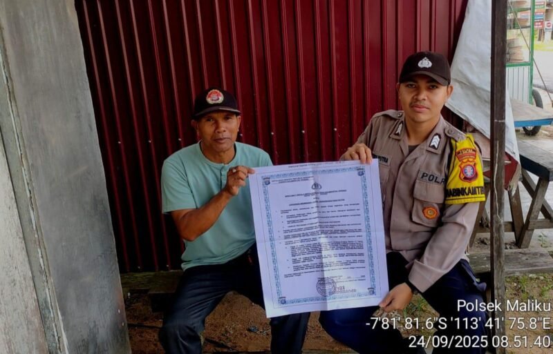 Mengantisipasi Karhutla, Ini Yang Dilakukan Personil Polsek Maliku