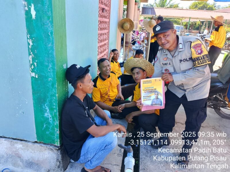 Polsek Pandih Batu Laksanakan Sosialisasi Call Center di Polsek Pandih Batu