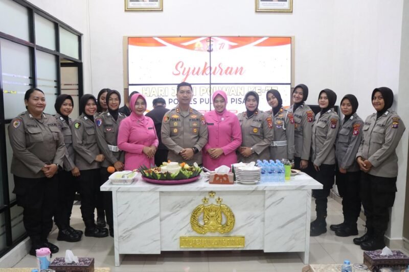 Penuh Keakraban, Polres Pulang Pisau Gelar Syukuran HUT ke-77 Polwan