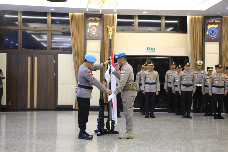 KAPOLRI, Lepas Satgas FPU 7 MINUSCA dalam Misi Perdamaian PBB di Afrika Tengah