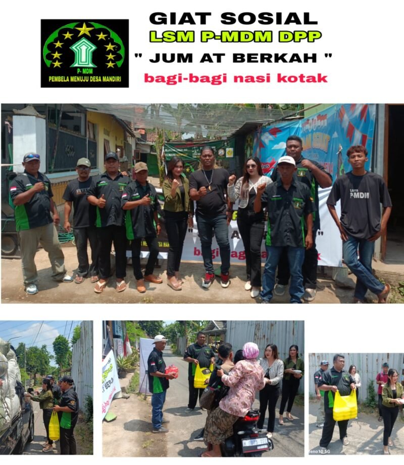 Mengukir Senyum di Bumi Pasuruan: LSM P-MDM DPP Tebar 300 Nasi Kotak dalam Aksi Sosial