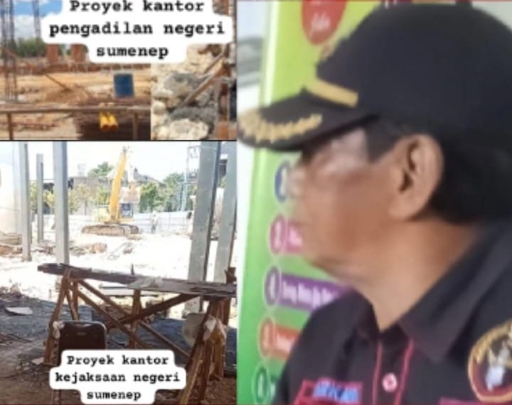 Dua proyek Renovasi Pengadilan Negeri Sumenep dan kantor kejaksaan jadi sorotan