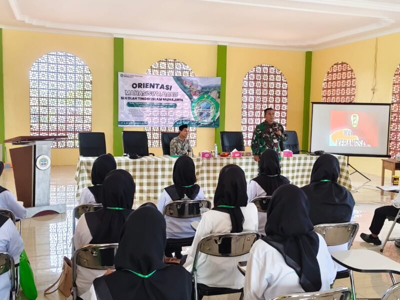 Mahasiswa STAI Muhajirin Antusias Ikuti Sosialisasi Wawasan Kebangsaan dari Danramil 1002-08/LAU