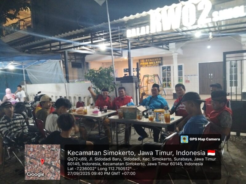 Karang Taruna RW 2 Simolawang Kompak Jaga Keamanan Kampung, Dukung Program Pemkot Surabaya