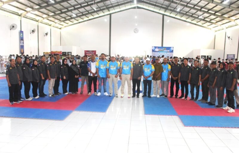 Dandim 1009/Tla Menghadiri Acara Pembukaan Bupati Cup Tanah Laut Karate Open Tournament and Festival 2025