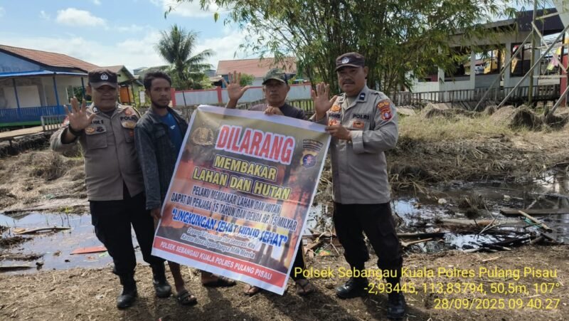 Polsek Sebangau Kuala Laksanakan Sosialisasi Karhutla