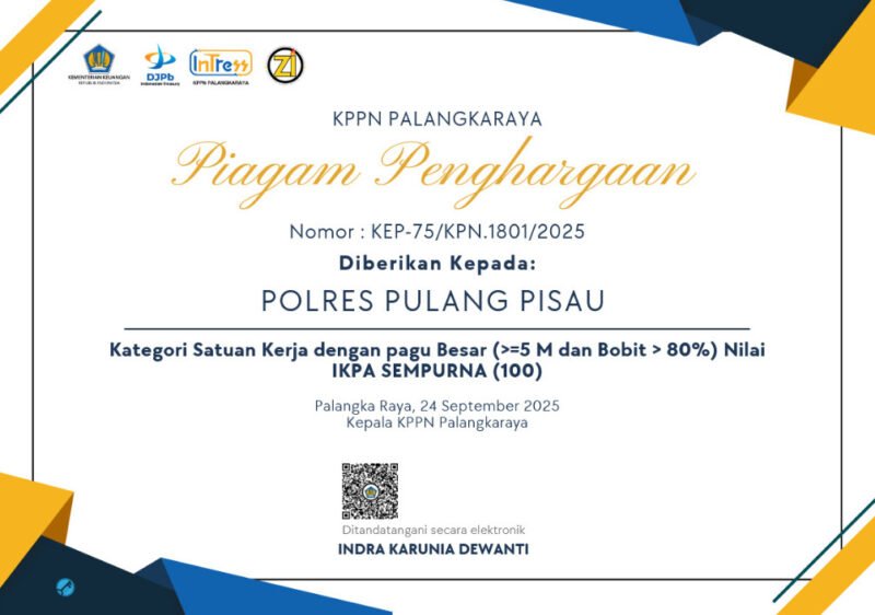 Nilai IKPA 100, Apresiasi Pemerintah dari KPPN