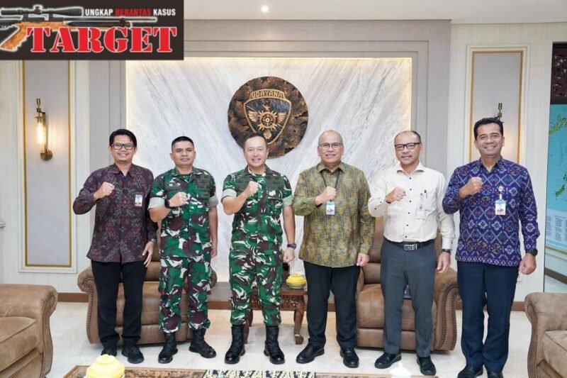 Perkuat Sinergi Ekonomi dan Ketahanan Wilayah, Pangdam IX/Udayana Terima Audensi Kepala BI Provinsi Bali