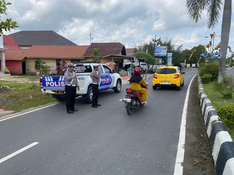 Himbau Kamseltibcarlantas, Satlantas Lakukan Penling di Kota Pulang Pisau