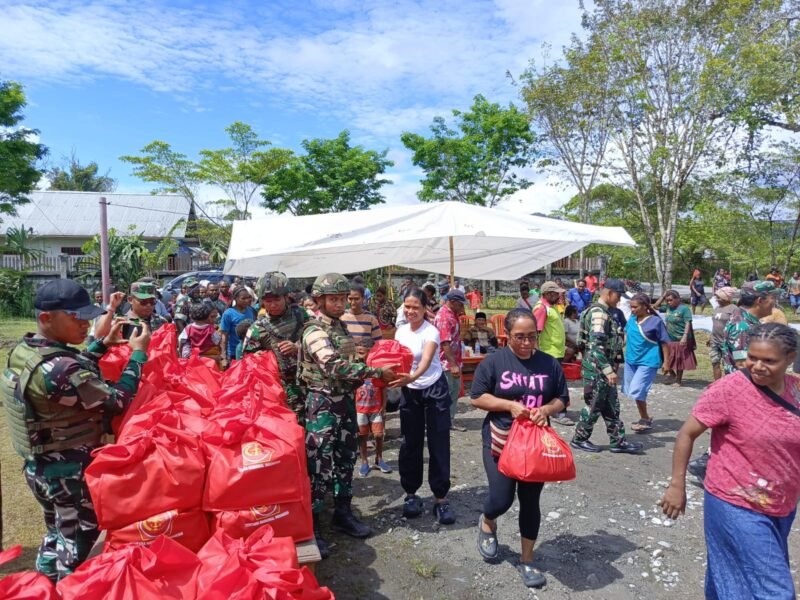 Bhakti Sosial Dalam Rangka HUT TNI ke-80 Tahun 2025 di Distrik Elelim