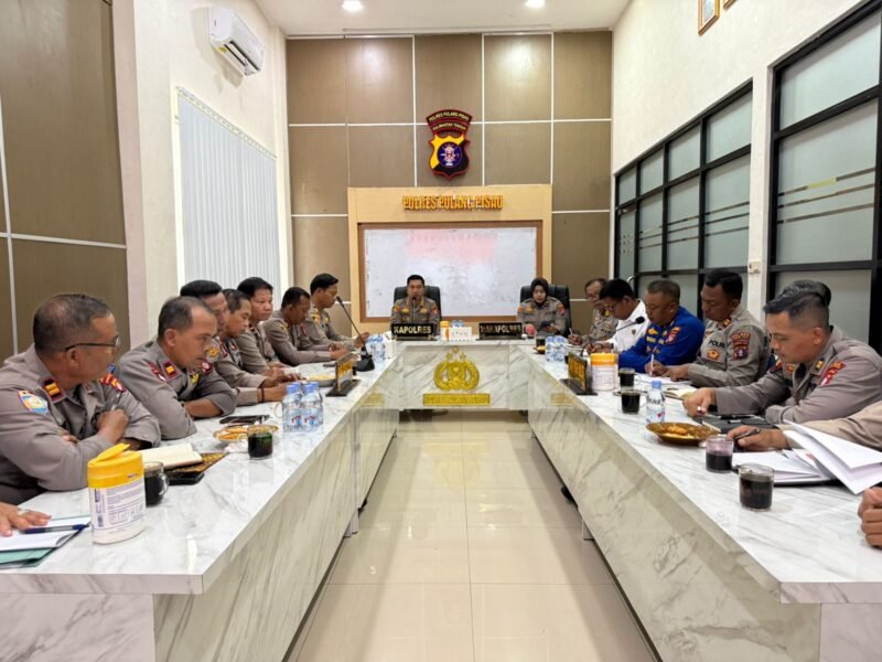 Kapolres Pulang Pisau Pimpin Anev Mingguan, Tekankan Respons Cepat dan Deteksi Dini Gangguan Kamtibmas