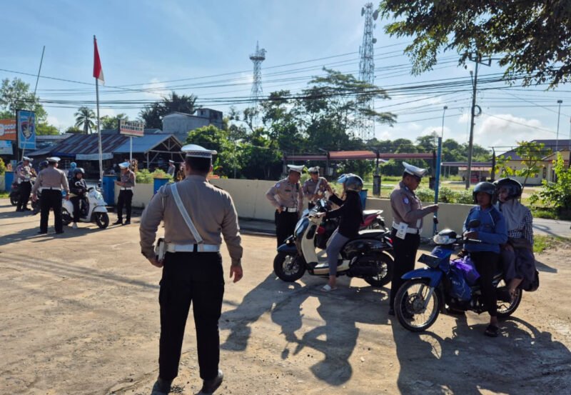 Sat Lantas dan Samsat Pulang Pisau Gelar Razia Gabungan