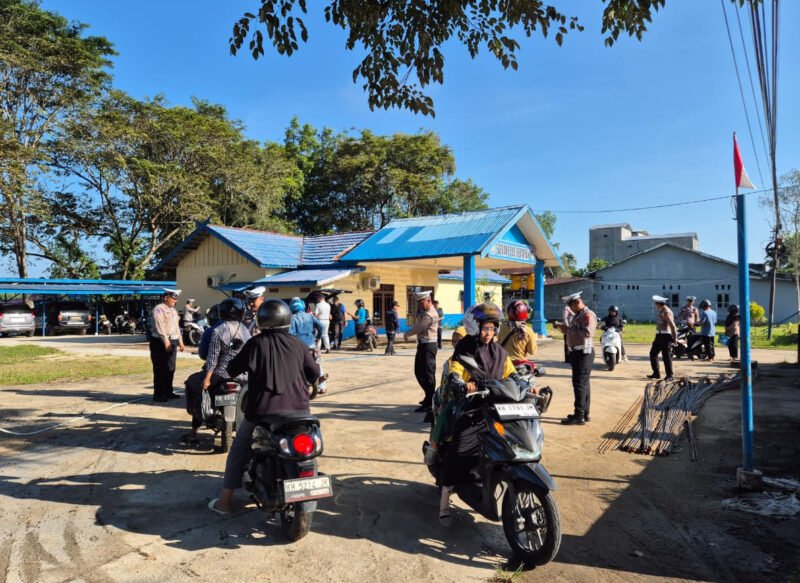 Sat Lantas Polres Pulang Pisau Gelar Razia Gabungan