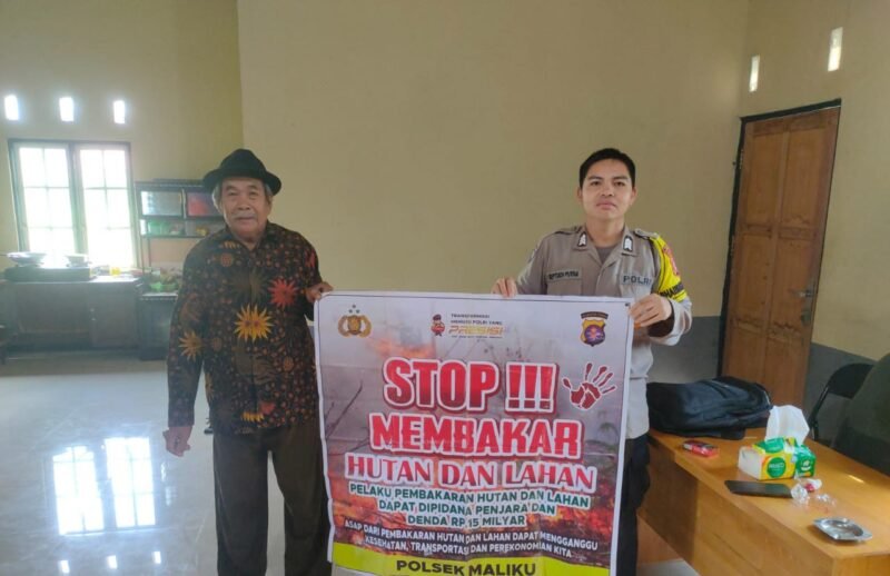 Sambang ke Masyarakat, Personel Polsek Maliku Lakukan Sosialisasi dan Imbauan