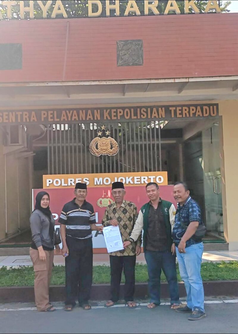 Petani Laporkan Panitia Jual Beli Tanah Ke Polres Mojokerto