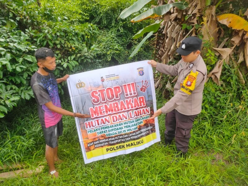 Personel Polsek Maliku Lakukan Sosialisasi dan Imbauan