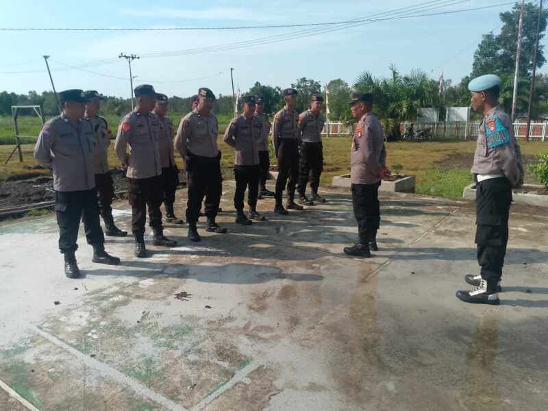 Apel & Penyampaian arahan dari Pimpinan kepada Anggota, terkait tugas di lapangan