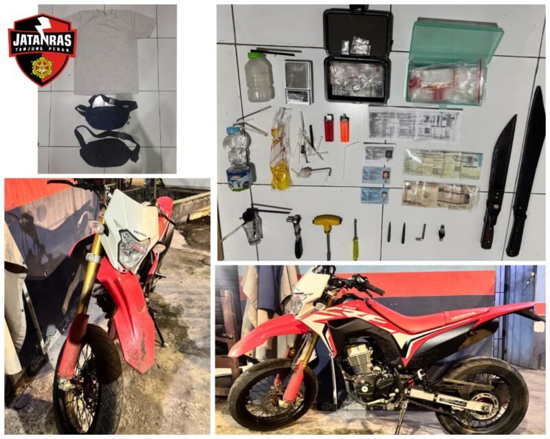 Aksi Curanmor Terbongkar CCTV, Dua Residivis Diamankan Satreskrim Polres Pelabuhan Tanjung Perak