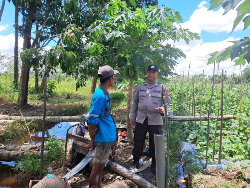 SATBINMAS SAMBANG PETANI SAMPAIKAN PESAN-PESAN KAMTIBMAS