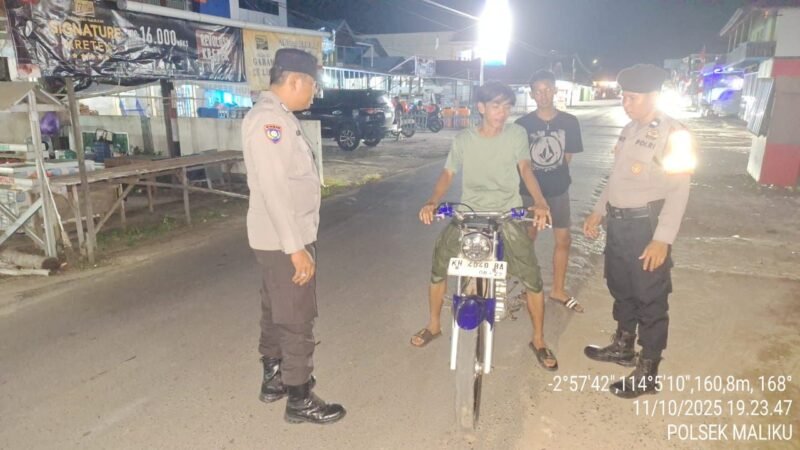 Polsek Maliku Laksanakan KRYD di Wilayah Hukumnya