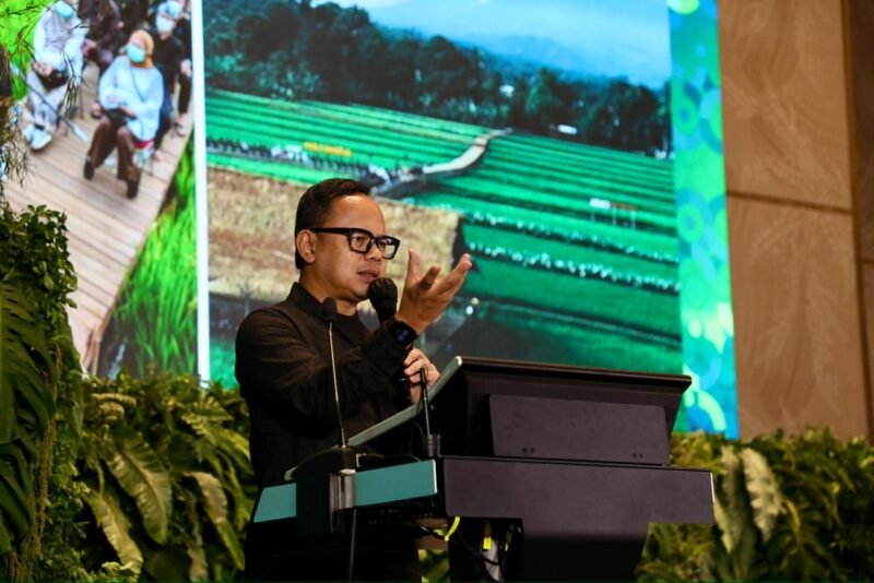 Foto: Wakil Menteri Dalam Negeri (Wamendagri) Bima Arya Sugiarto (The Top Tourism Leaders Forum) Hall 9, Nusantara International Convention Exhibition (NICE) Pantai Indah Kapuk (PIK) 2, Tangerang, Banten, Minggu 12/10/2025 (Foto: Wakil Menteri Dalam Negeri (Wamendagri) Bima Arya Sugiarto/The Top Tourism Leaders Forum)