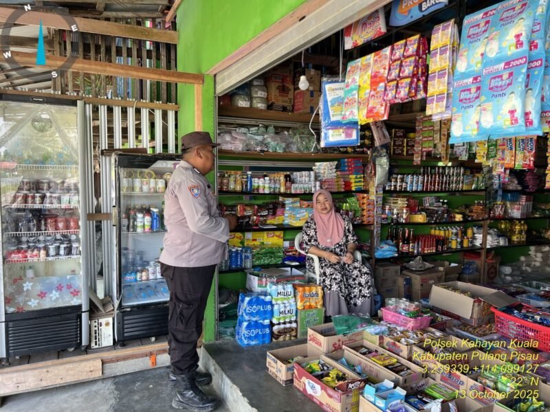 Polsek Kahayan Kuala melaksanakan giat Binluh himbauan tentang larangan Narkoba di wilayah kecamatan Kahayan Kuala.