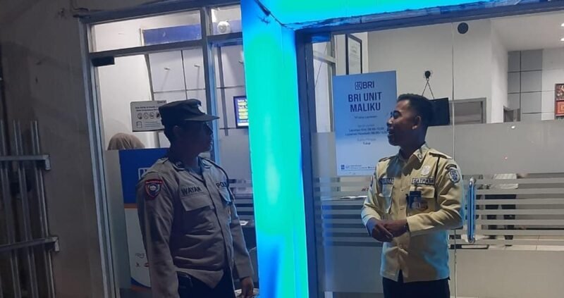 Antisipasi Terjadinya Tindak Pidana Polsek Maliku Patroli Malam.