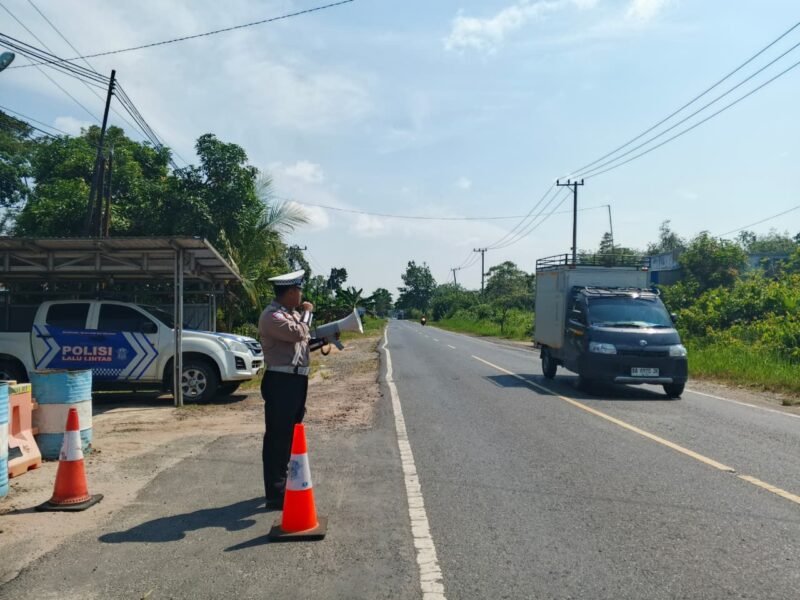 Himbau Kamseltibcarlantas, Satlantas Lakukan Penling di Kota Pulang Pisau