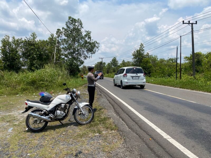 Polres Pulang Pisau Laksanakan Patroli Daerah Rawan Laka Lantas