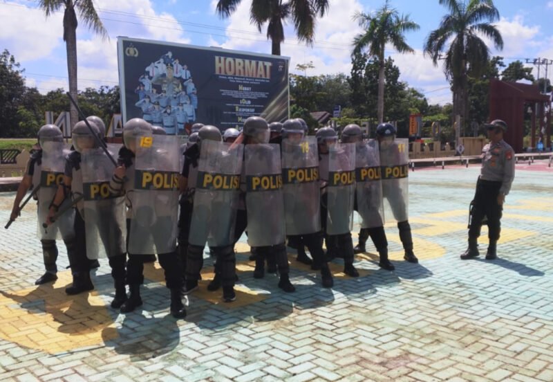 Sat Samapta Polres Pulang Pisau Latihan Dalmas, Perkuat Profesionalisme di Lapangan